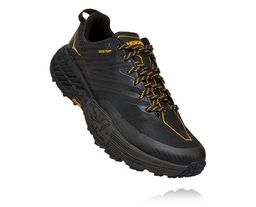 Hoka One One Herre Speedgoat 4 Gore-tex Trail Løpesko Anthracite/Dark Gull Grå Norge-23WAO